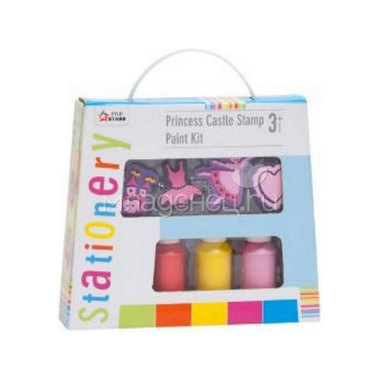 Набор для лепки Stationery Принцесса со штампиками и красками с 3 лет. 0