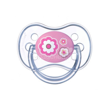Пустышка Canpol Babies Newborn baby Круглая силиконовая (6-18 мес) розовая 0