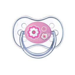 Пустышка Canpol Babies Newborn baby Круглая силиконовая (6-18 мес) розовая