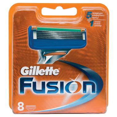 Сменные кассеты для бритья Gillette Fusion 8 шт 0