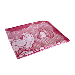 Одеяло Споки Ноки байковое 100% хлопок жаккард 100х118 Слоник (розовый)