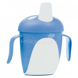 Чашка-непроливайка Canpol Babies С ручками 240 мл (с 9 мес) синяя