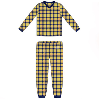 Пижама для мальчика Ёмаё (18-301) рост 92 клетка бежевая 0