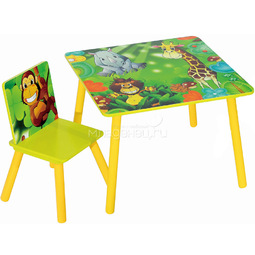 Набор детской мебели стол и стул Sweet Baby Uno Safari