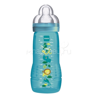 Бутылочка MAM Baby Bottle 330 мл (с 6 мес) темно-бирюзовая 0
