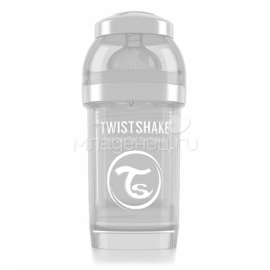 Бутылочка Twistshake 180 мл Антиколиковая (с 0 мес) белая 0