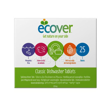 Таблетки для посудомоечной машины Ecover 500 гр. 25 шт. 0