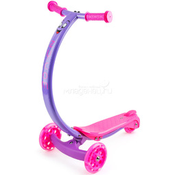Самокат Zycom Zipster со светящимися колесами Фиолетово-розовый