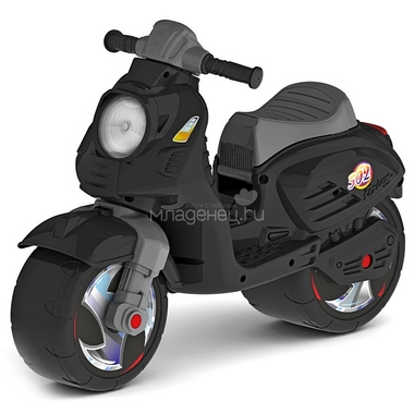 Каталка-мотоцикл ОР502 Скутер Черный 0
