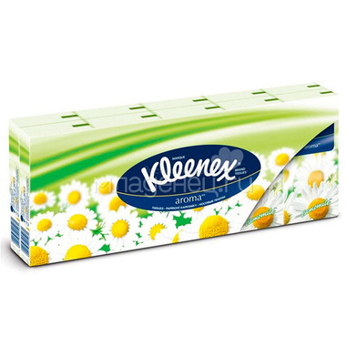 Платочки бумажные Kleenex 1 упаковка (10 штук*10) 0
