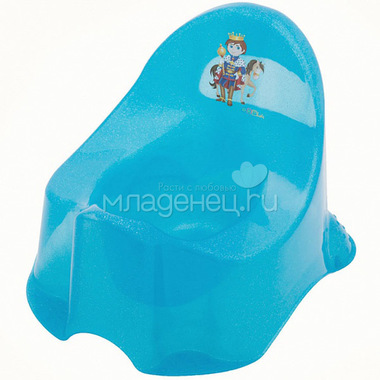 Горшок детский ОКТ Комфорт Принц цвет - голубой (прозрачный пластик) 0