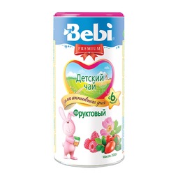 Чай детский Bebi Premium инстантный 200 гр Фруктовый (с 6 мес)