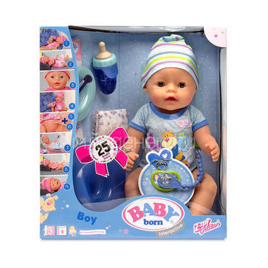Кукла Zapf Creation Baby Born Интерактивная Мальчик 43 см 0