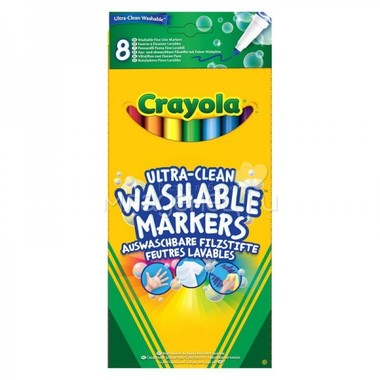Фломастеры Crayola смываемые тонкие 8 штук 0