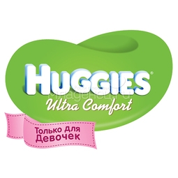 Подгузники Huggies Ultra Comfort Conv Pack для девочек 10-16 кг (17 шт) Размер 4+