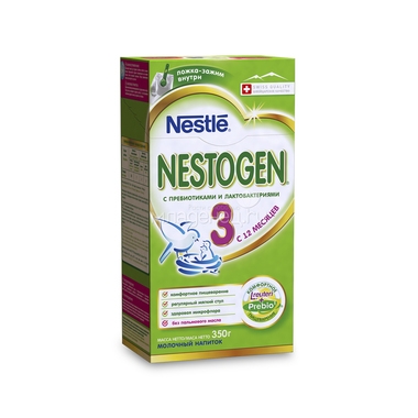 Детское молочко Nestle Nestogen 350 гр №3 (с 12 мес) 2
