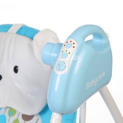 Электрокачели Baby Care Butterfly с адаптером Синий