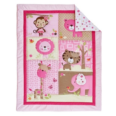 Комплект детского постельного белья Giovanni Shapito 7 предметов Pink Zoo 6