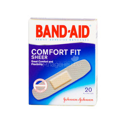 Пластырь Band-Aid антисептический Абсолютный комфорт 20 шт