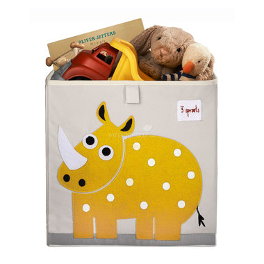 Коробка для хранения 3 Sprouts Носорог (Yellow Rhino) Арт. 00007 1