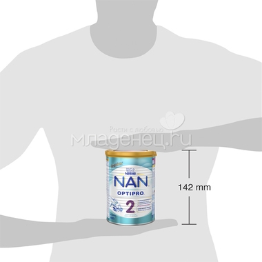 Молочная смесь Nestle NAN Premium OPTIPRO 400 гр №2 (с 6 мес) 6