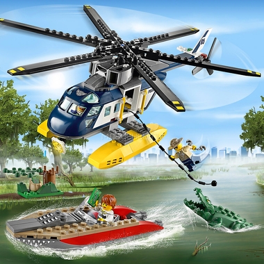 Конструктор LEGO City 60067 Погоня на полицейском вертолете 4