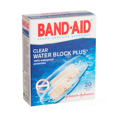 Пластырь Band-Aid антисептический Водостойкий 20 шт 0