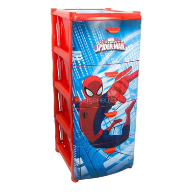 Комод M пластика Человек паук красный 0