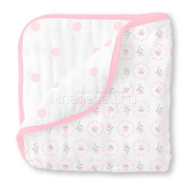 Одеяло муслиновое SwaddleDesigns Luxe Muslin Pink Posies 0