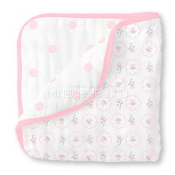 Одеяло муслиновое SwaddleDesigns Luxe Muslin Pink Posies