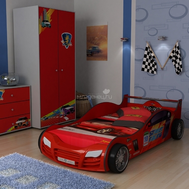 Кровать-машинка Grifon Style R800 Mini Красный 2