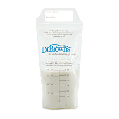 Пакеты для заморозки грудного молока Dr. Brown's 180 мл (25 шт) 0