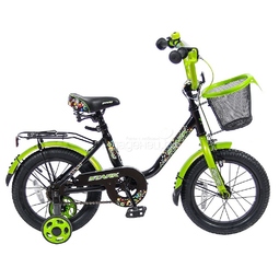 Велосипед двухколесный Velolider 14&quot; Lider Stark 14U-009 Черный/Зеленый
