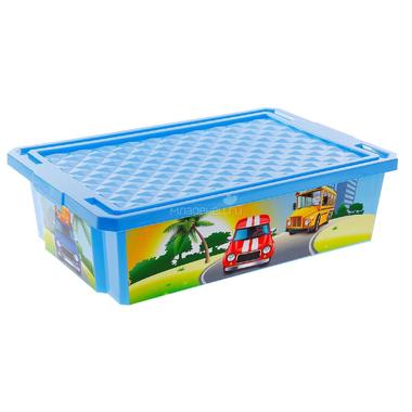 Ящик для хранения игрушек Little Angel X-Box Sity Cars 30л 0