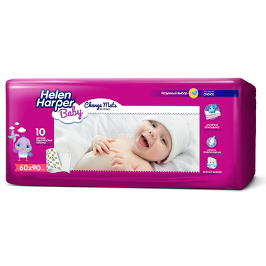 Пеленки Helen Harper Baby 60х90 см (10 шт) 0