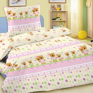 Комплект постельного белья детский Letto в кроватку BG-14 0
