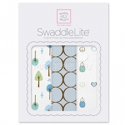 Набор пеленок SwaddleDesigns SwaddleLite Cute & Calm Pastel Blue