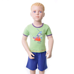 Комплект Veneya Венейя (футболка+шорты) для мальчика зеленый 