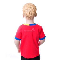 Комплект Дисней Микки футболка с коротким рукавом (рисунок Микки) и шорты, для мальчика. Красный 