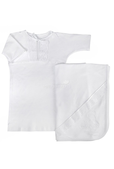 Комплект Бимоша: простынка+рубашечка, цвет белый  0
