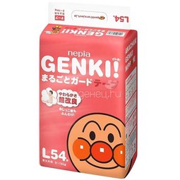 Подгузники Genki 9-14 кг (54 шт) Размер L
