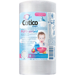 Салфетки для уборки Cotico PUPS-airlaid 60 шт для детских пренадлежностей