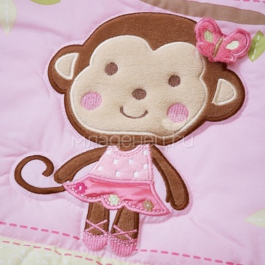 Комплект детского постельного белья Giovanni Shapito 7 предметов Pink Zoo 7