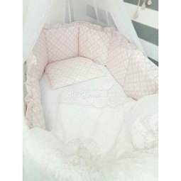 Комплект постельного белья ByTwinz для круглой кроватки Фидера