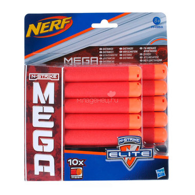 Бластер NERF 10 стрел для бластеров МЕГА 0