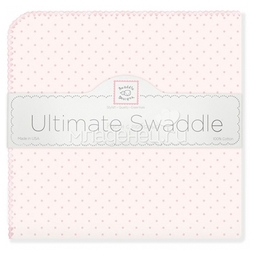 Пеленка фланелевая SwaddleDesigns Pink w/Pink Dot