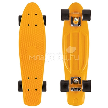 Скейтборд Y-SCOO Fishskateboard 22" винил 56,6х15 с сумкой Orange/Black 0