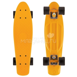 Скейтборд Y-SCOO Fishskateboard 22&quot; винил 56,6х15 с сумкой Orange/Black