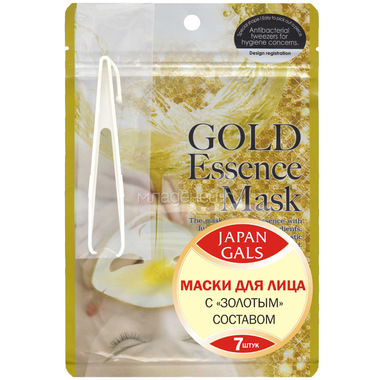 Маска для лица Japan Gals (7 шт) С золотым составом Essence Mask 0