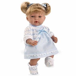Кукла Arias 28 см Со звуковыми эффектами, в голубом платье